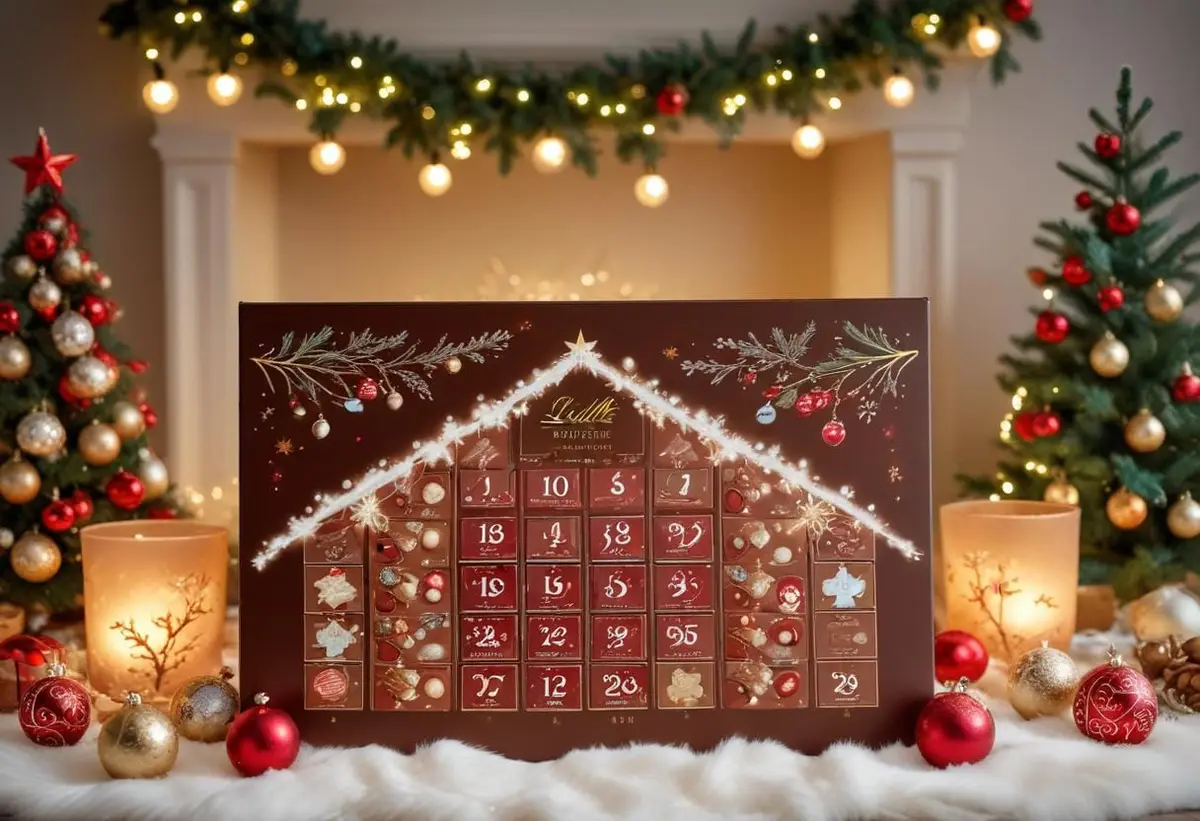Fira julen med Lindts lyxiga chokladkalendrar! illustration