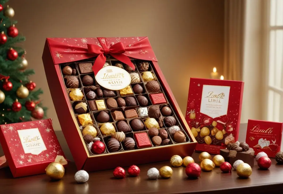 Lyxiga gratulationer med smakfull choklad från Lindt illustration