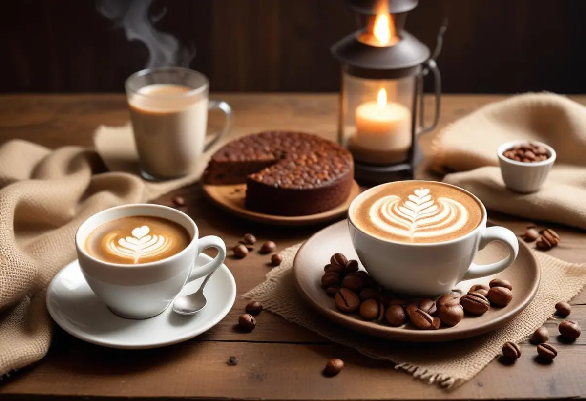 En härlig kaffe kalendar för smakfulla stunder illustration