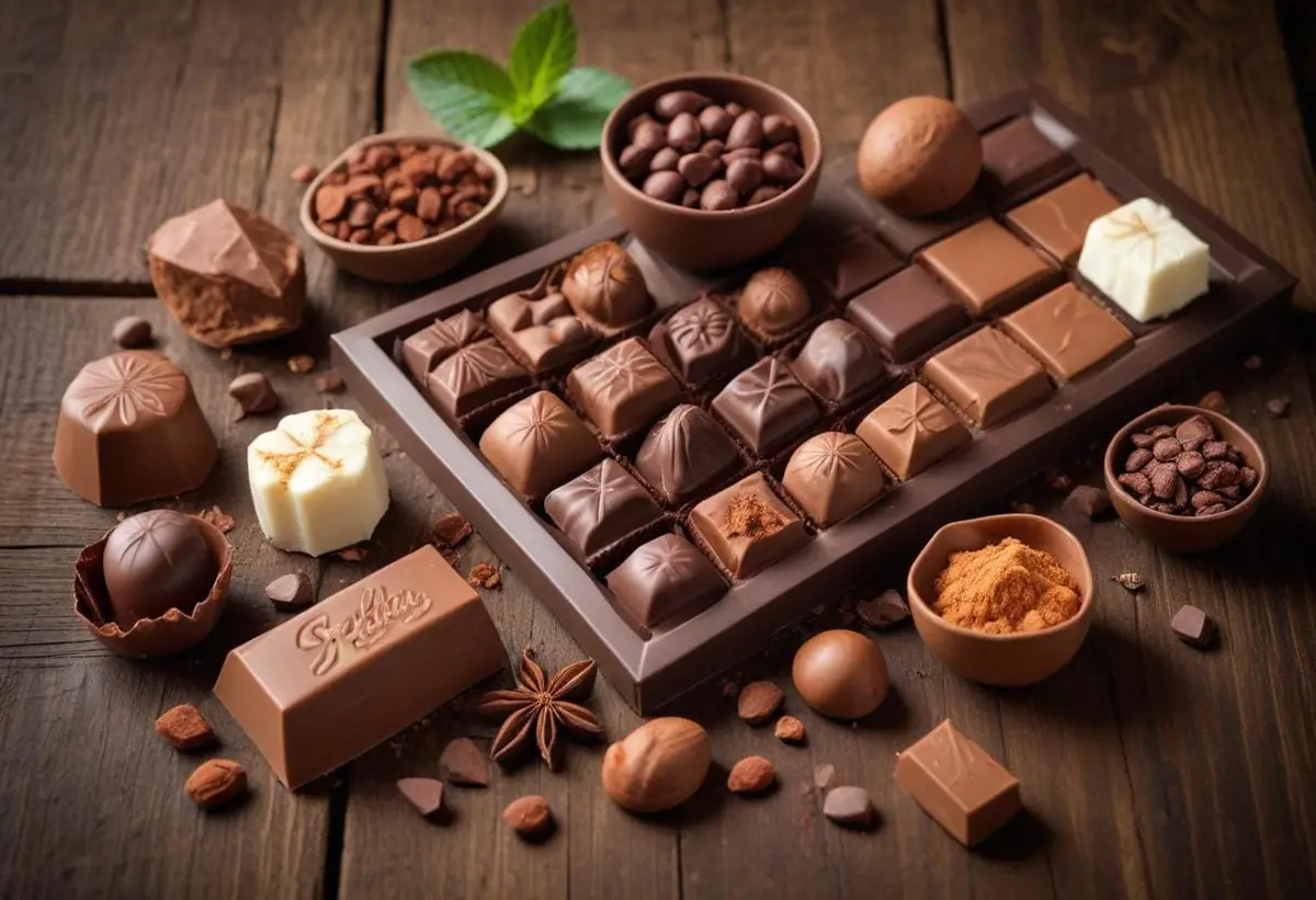Sockerfri choklad illustration