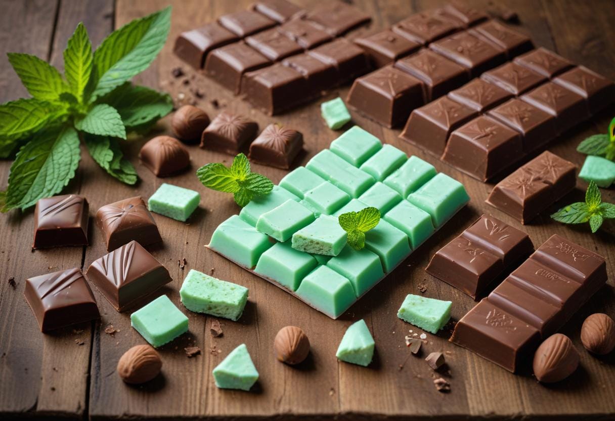 Mint choklad som gör dagen lite bättre illustration